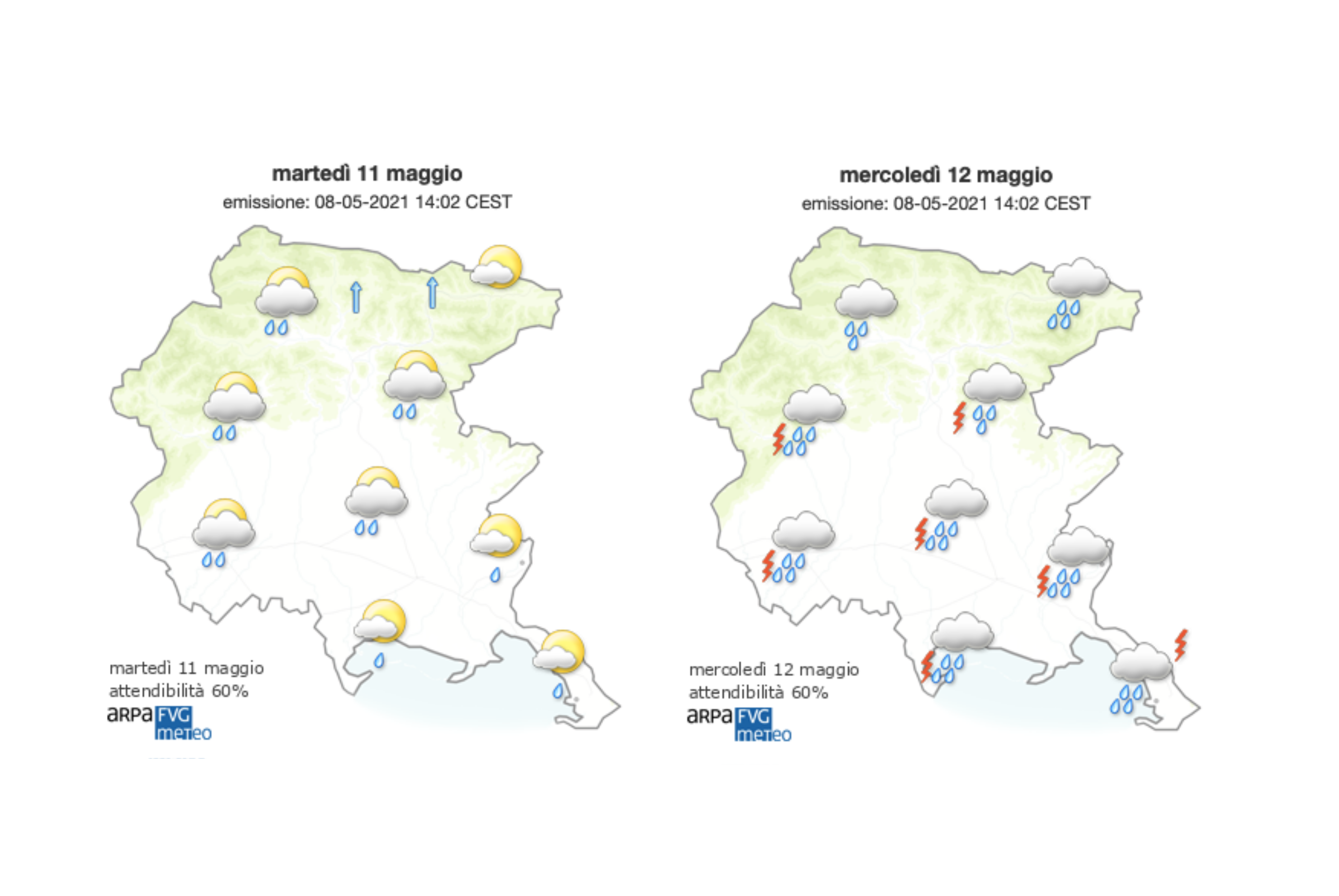 Immagine per Rimane ancora il sole sul Goriziano, attesa la pioggia per domani 